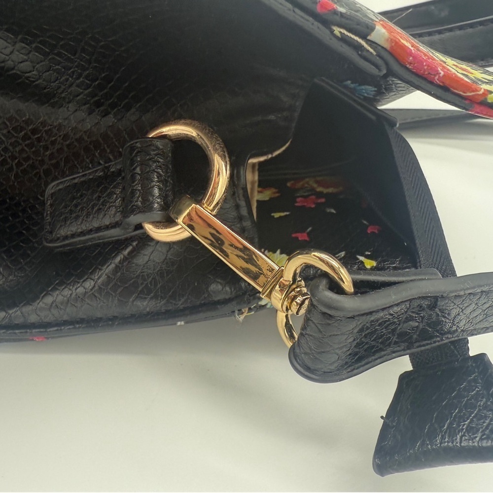 Moda Luxe Colorful Floral Preppy Large Satchel Handbag - Picture 10 of 16